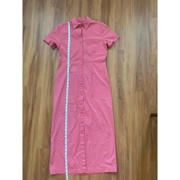 Women’s Eddie Bauer Size Medium Button Shirt Dress Collar - Picture 3 of 6